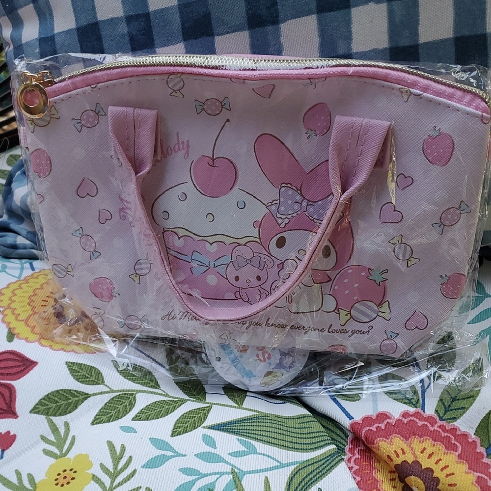 MY MELODY Pink Character Print‎ Bag